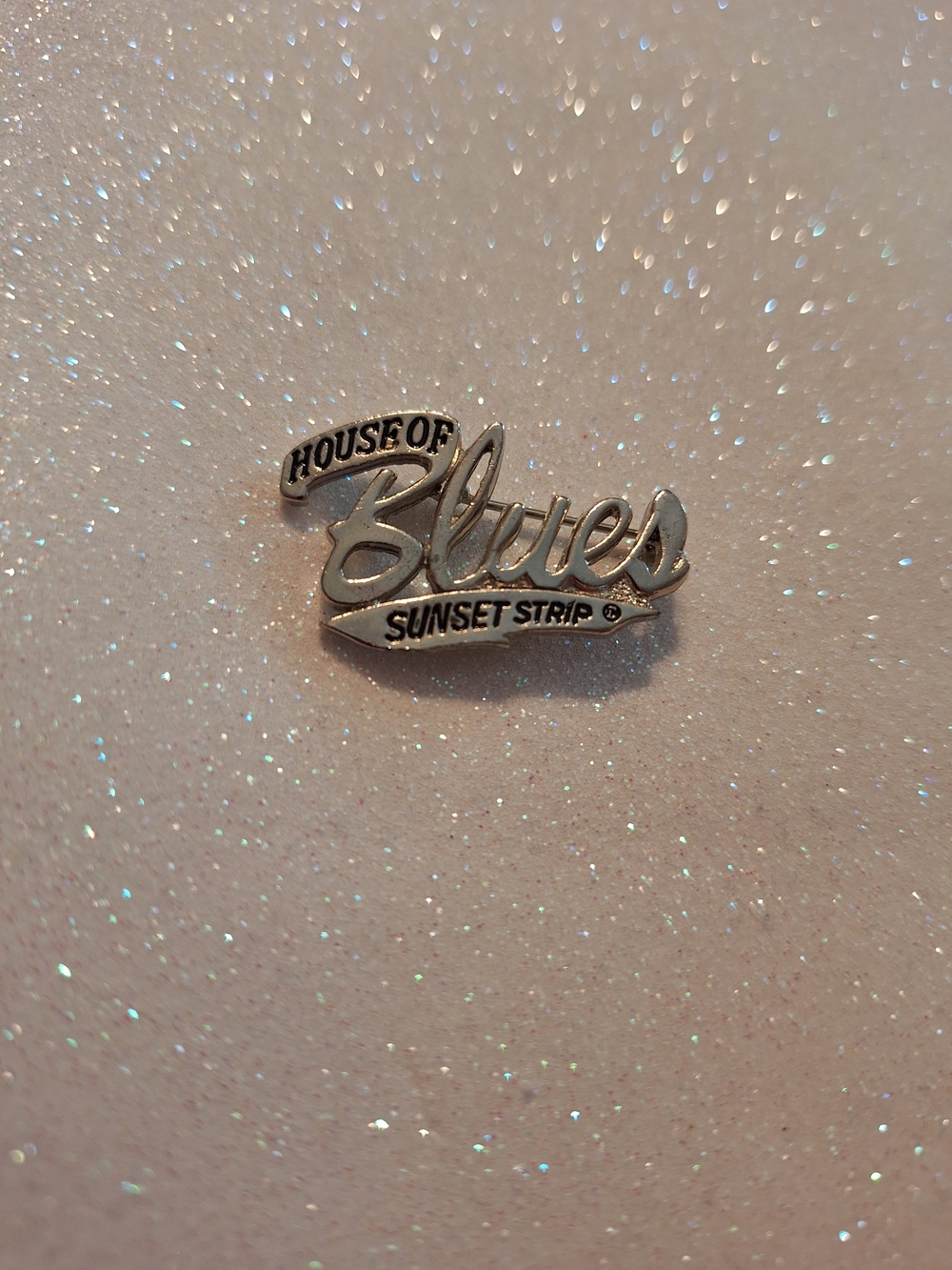 House of Blues 'Blues' Silver Logo Pin